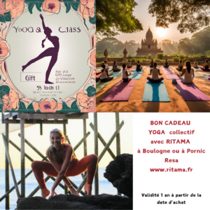 bon cadeau cours de yoga collectif